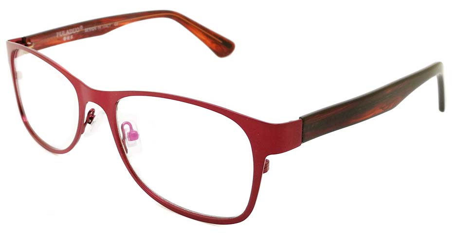 blend Red oval glasses frame JX-L002-C4