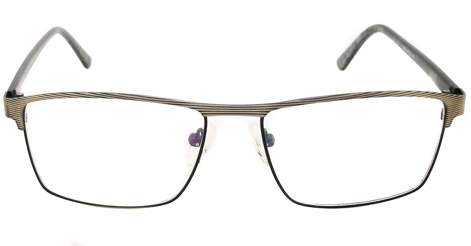 grey with black Rectangular blend glasses frame JX-32062-C14