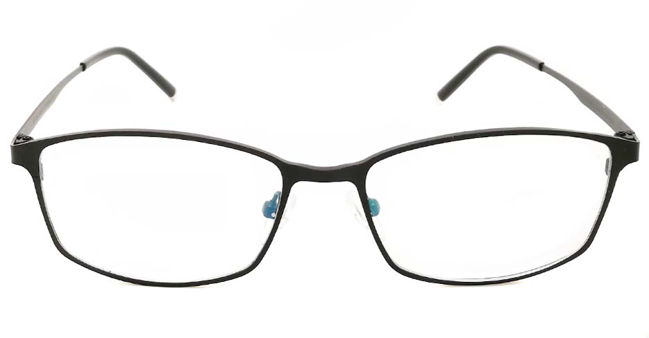 Black  oval  Titanium glasses frame JX-5508-C4