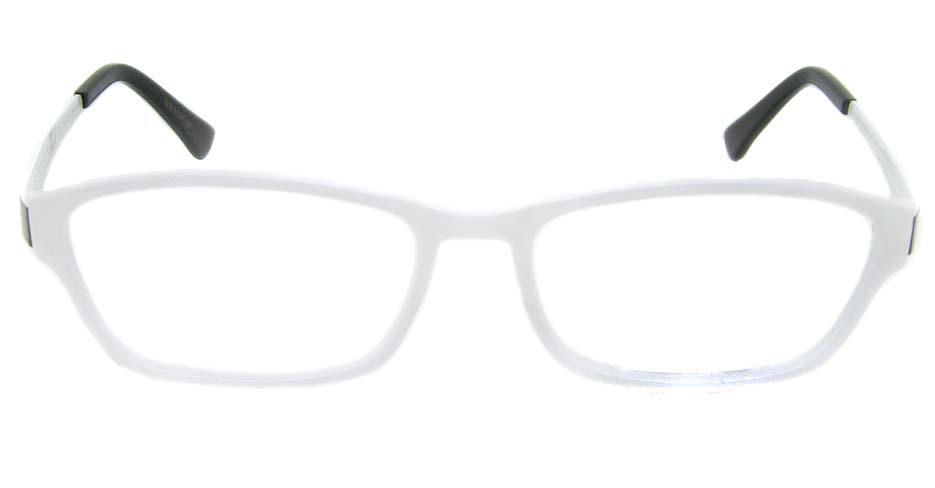 white oval glasses