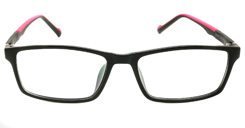 Black wih red oval TR sports glasses frame JX-82023-C24