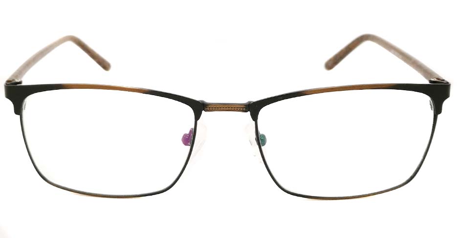 Black with Brown Rectangular blend glasses frame JX-32061-C19