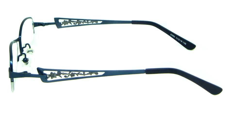 blue oval metal  glasses frameHL-S986-L