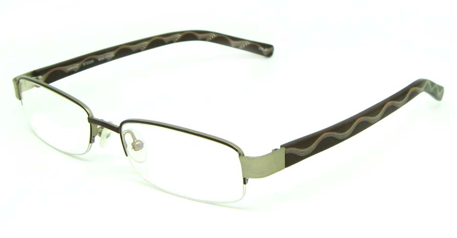 brown blend rectangular   glasses frame HL-ST2305-20