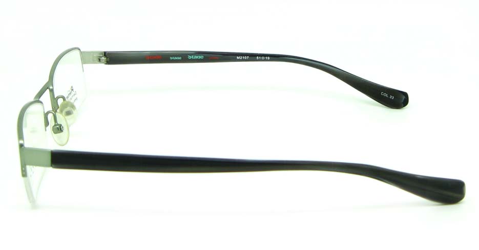 black blend rectangular glasses frame HL-M2107-33