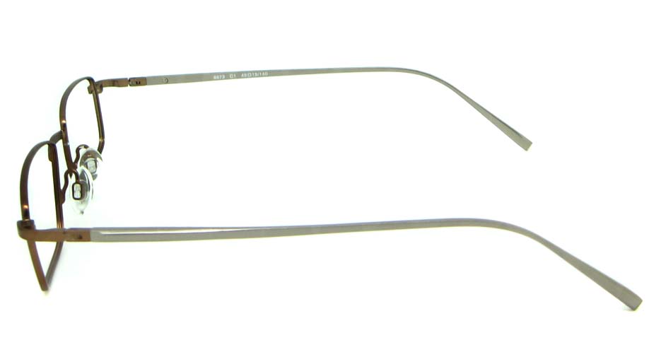 grey metal rectangular glasses frame  HL-UR8673-C1