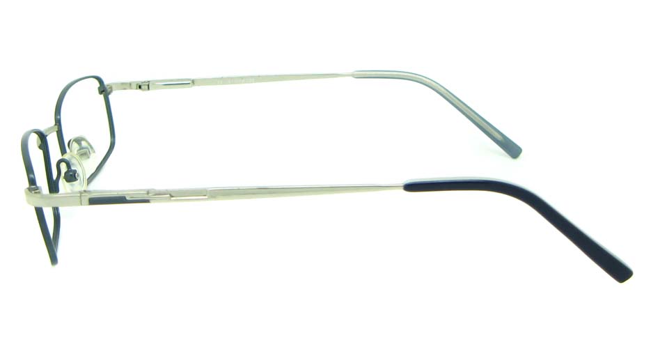 white metal oval glasses frame   HL-1757-002