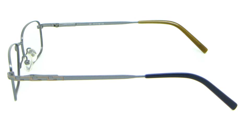 grey metal oval glasses frame HL-1755-002