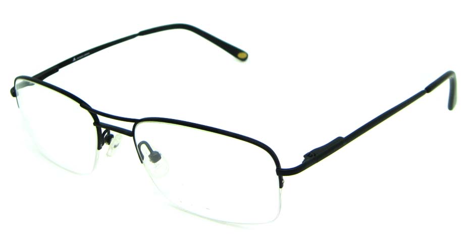 black metal oval glasses frame   HL-JL2000-D
