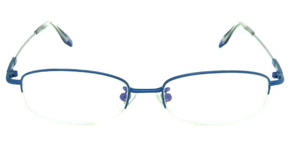 blue metal rectangular glasses frame JS-YKG302