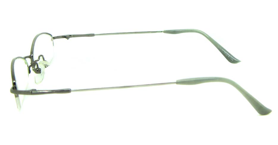gun metal oval  glasses frame JS-LJS9919-Q