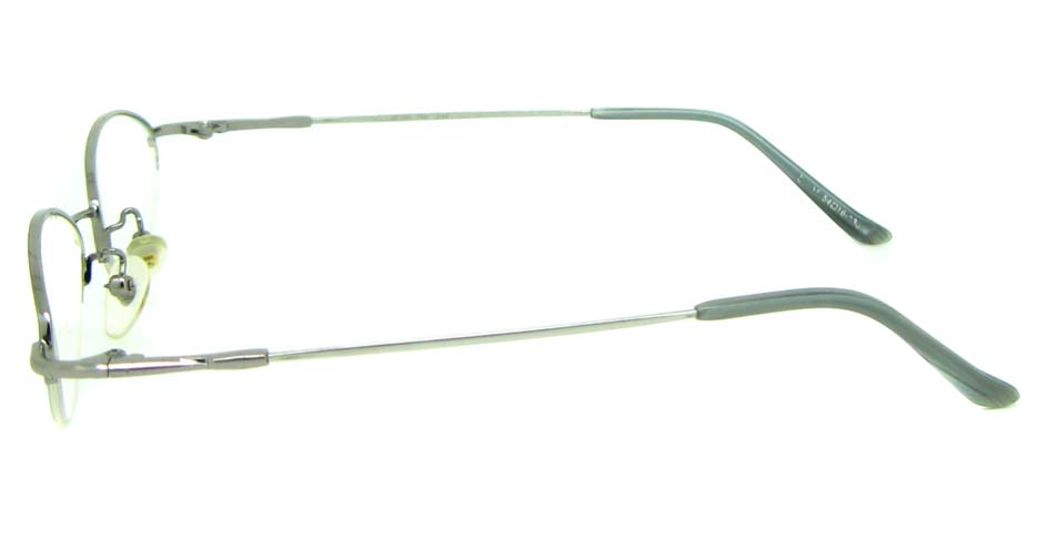 Silver metal oval glasses frame JS-LJS9915-Y