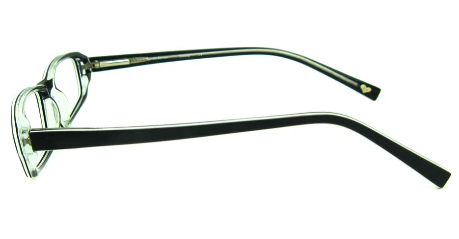 black acetate rectangular glasses frame HL-BE0001-HB