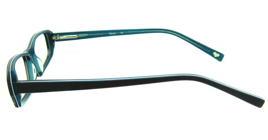 black acetate rectangular glasses frame HL-BE0001-HL