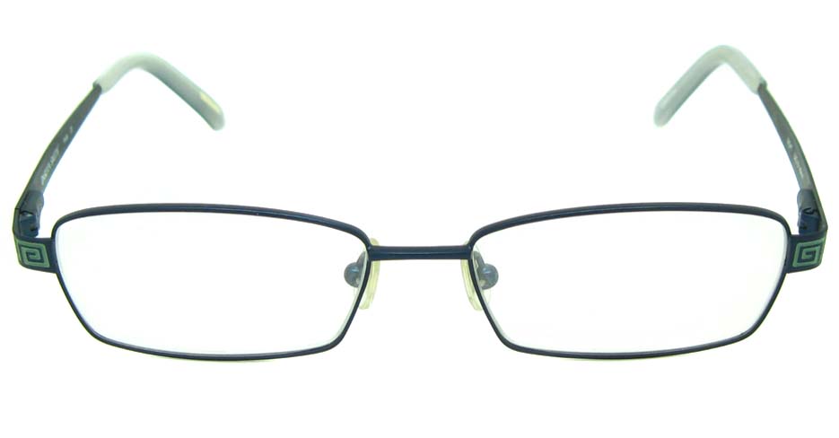 blue metal rectangular glasses frame HL-DAK0002-L