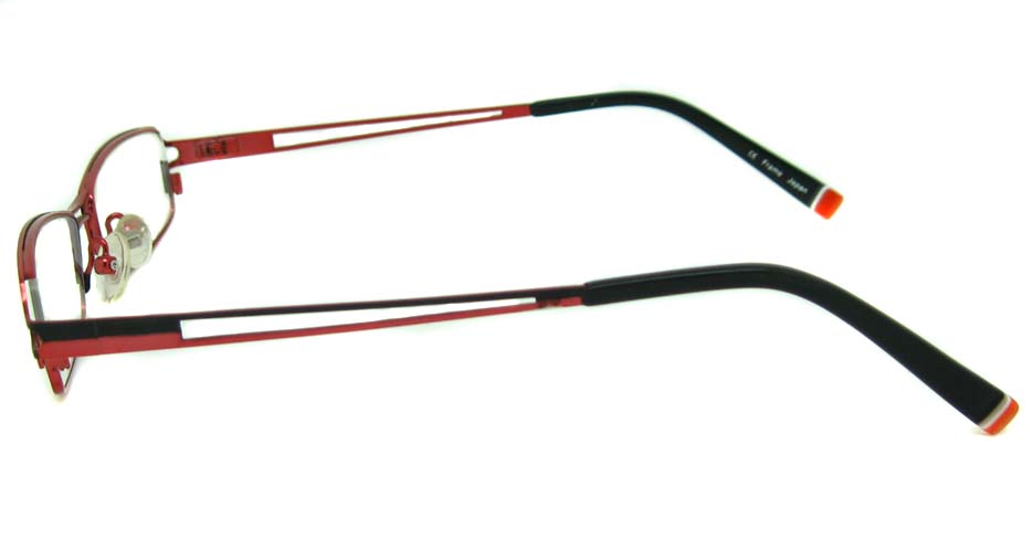 red metal rectangular glasses frame HL-PD037-C282