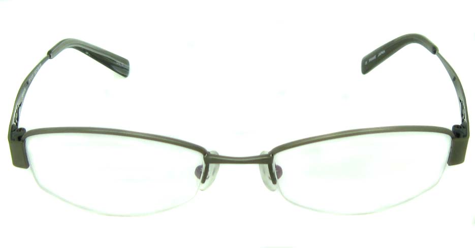 grey metal rectangular glasses frame HL-1013