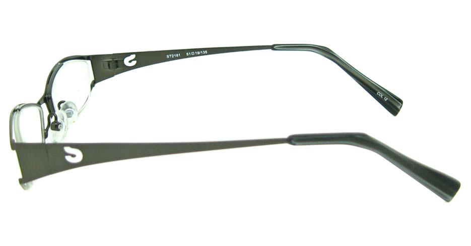 grey metal oval  glasses frame  HL-ST2181