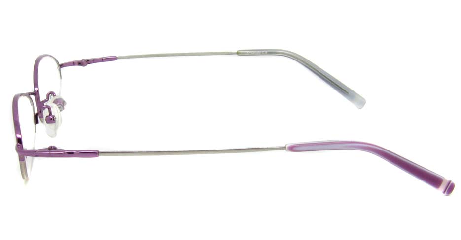 Purple metal oval glasses frame JS-LL9862-Z