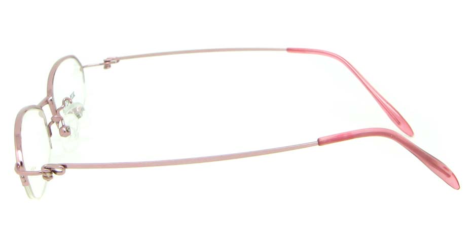 pink metal cat eye glasses frame JS-SML3025-F