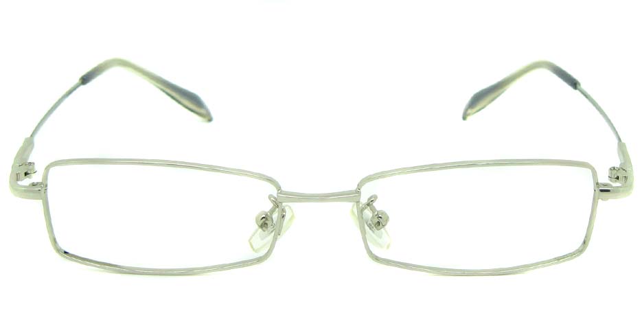 silver metal rectangular glasses frame   JS-LJS9922-Y
