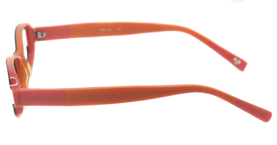 Orange acetate rectangular  glasses frame  HL-BE0001-CHS