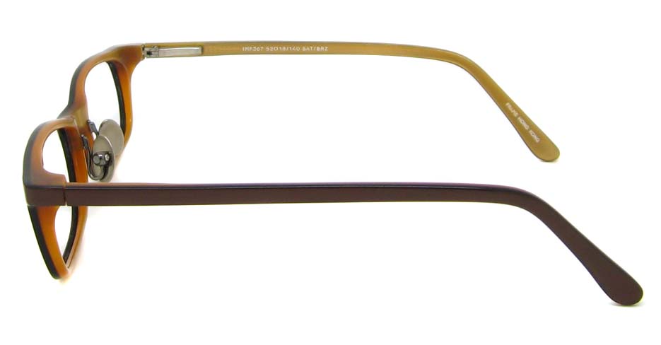 brown acetate rectangular glasses frame HL-MF367