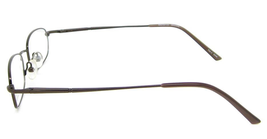 grey rectangular metal glasses frame  HL-CELLE-B