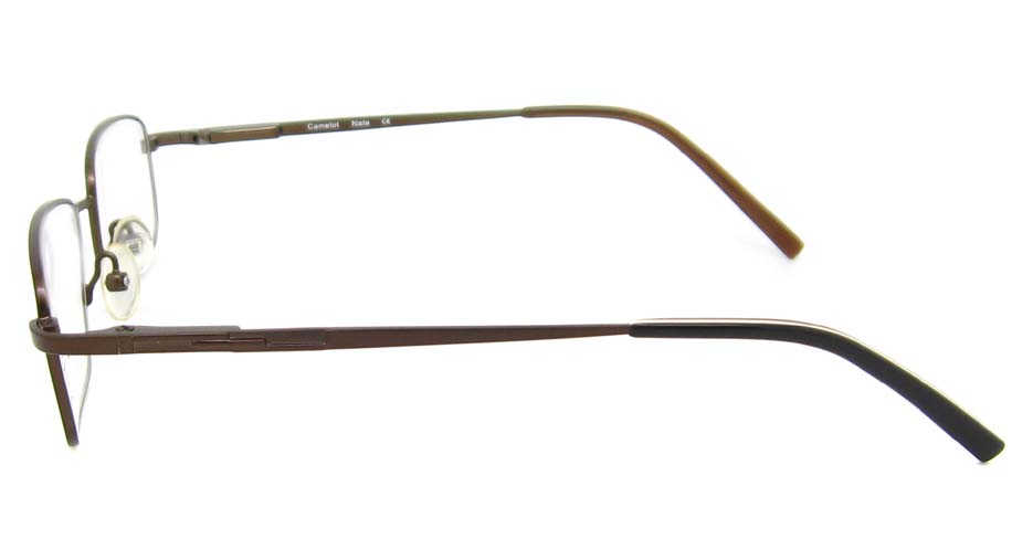 coffee oval metal  glasses frame  HL-MEN