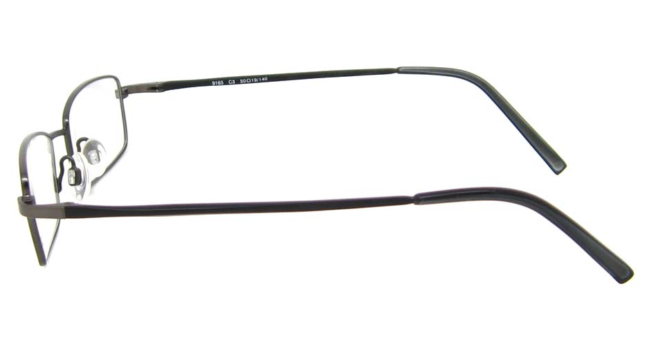 grey metal rectangular glasses frame HL-9165-C3