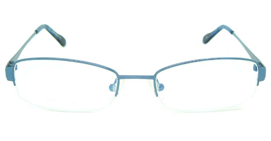 blue metal rectangular glasses frame   HL-YLON2361-L