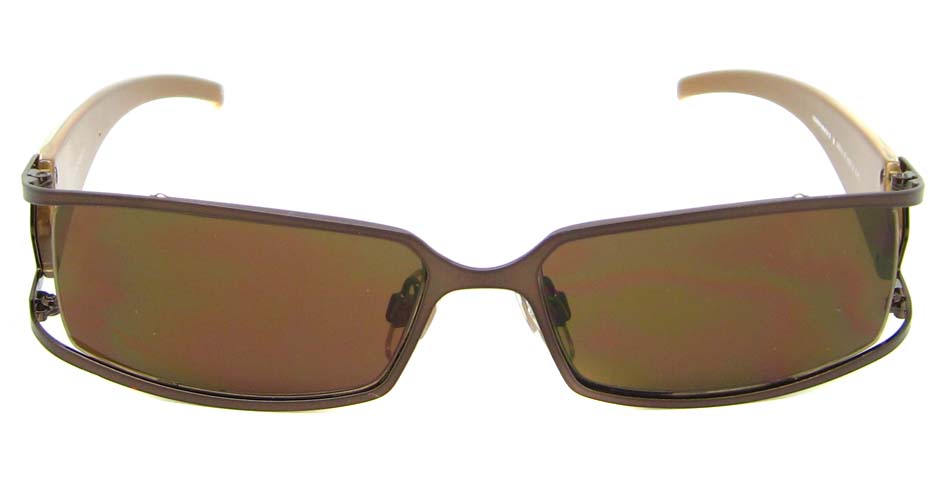 Brown rectangular  blend glasses frame  XL-HP585016-ZS
