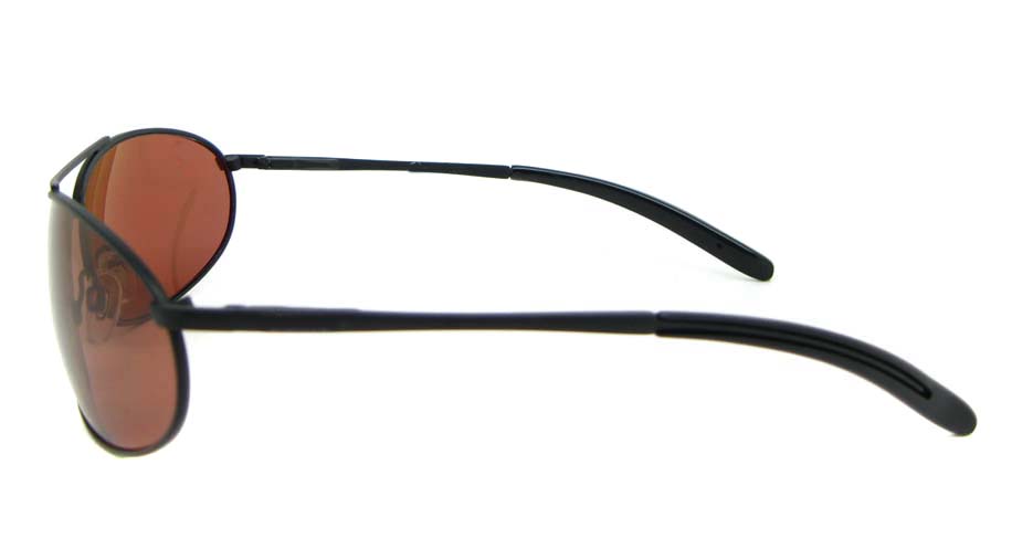 Black Metal Oval Leisure sunglasses XL034