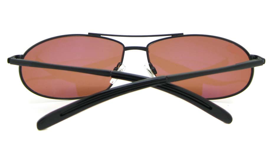Black Metal Oval Leisure sunglasses XL034