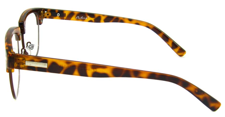 Tortoise  blend retro oval glasses frame YM-OF1849-C2