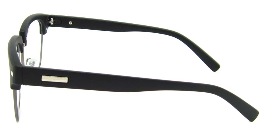 Matte Black blend retro oval glasses frame YM-OF1849-MS