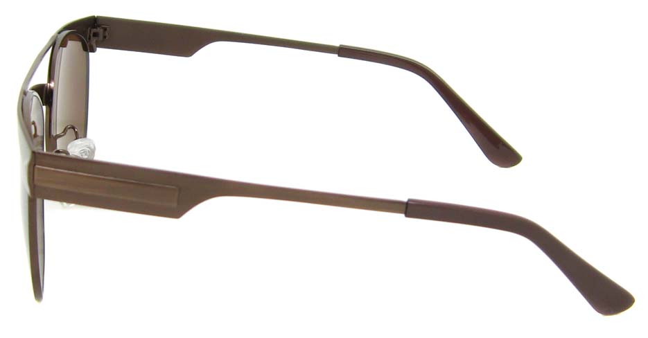 Brown Metal oval retro frame YM-S300-C5