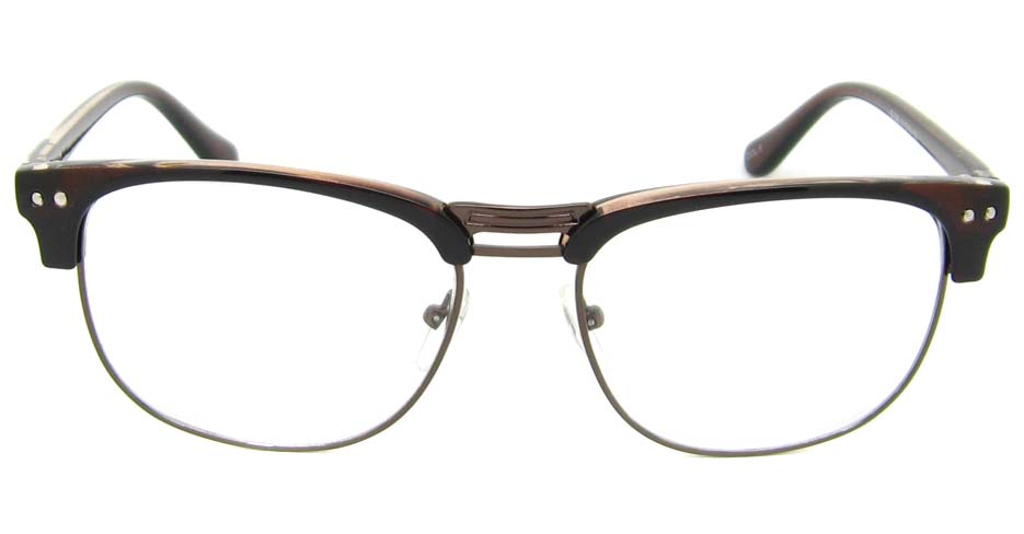 Tea with brown oval blend retro frame   YM-B088-C4