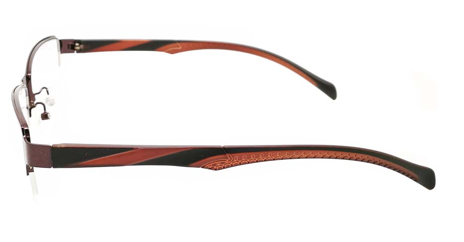 Brown blend Rectangular glasses frame JX-3063-C9