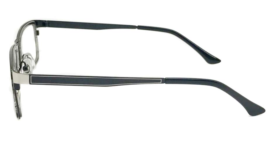 black with silver blend Rectangular glasses frame SM-DUB2015-C07-4 