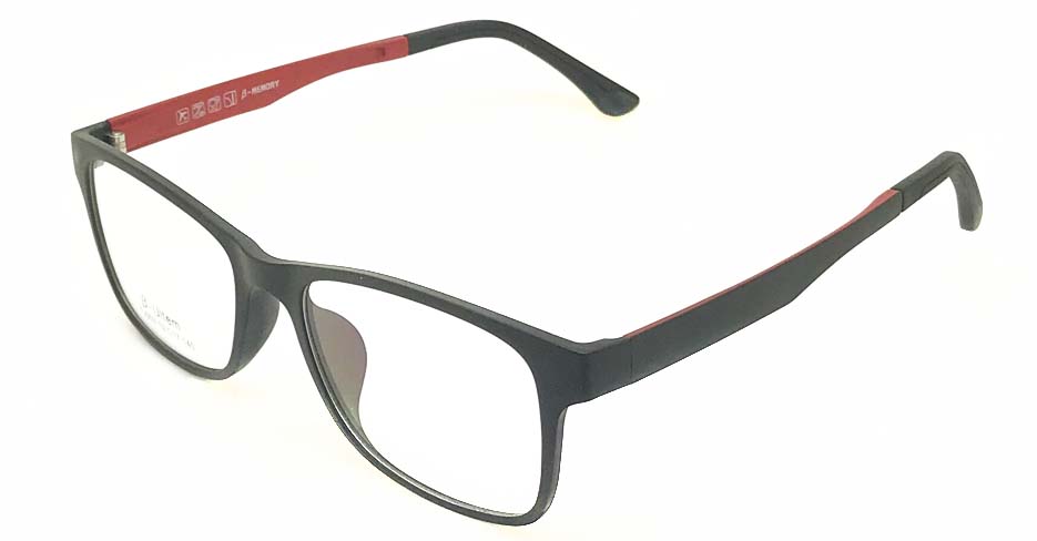 Black with red TR90  polarized magnetic glasses frame FMH-TJ003-C2