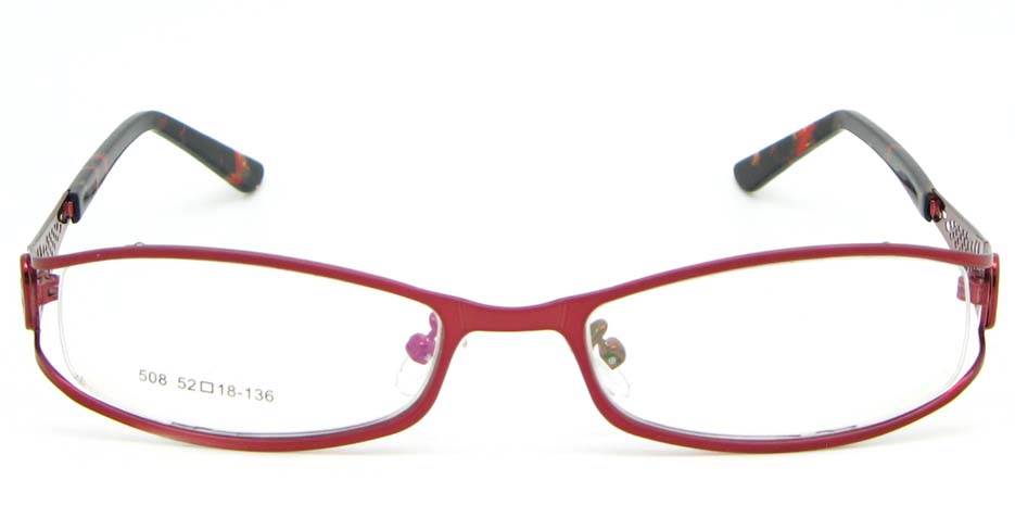 pink metal oval glasses frame WKY-XDBL508-H