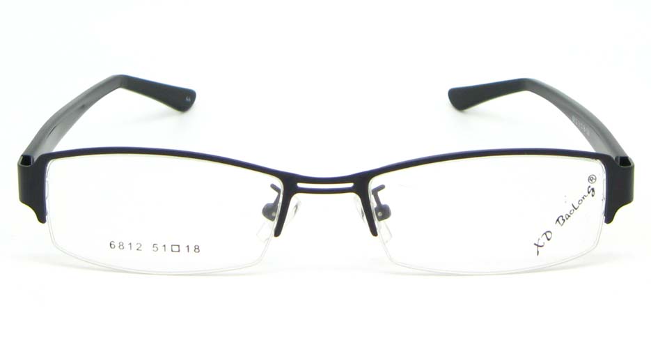 black blend rectangular glasses frame  WKY-XDBL6812-HS