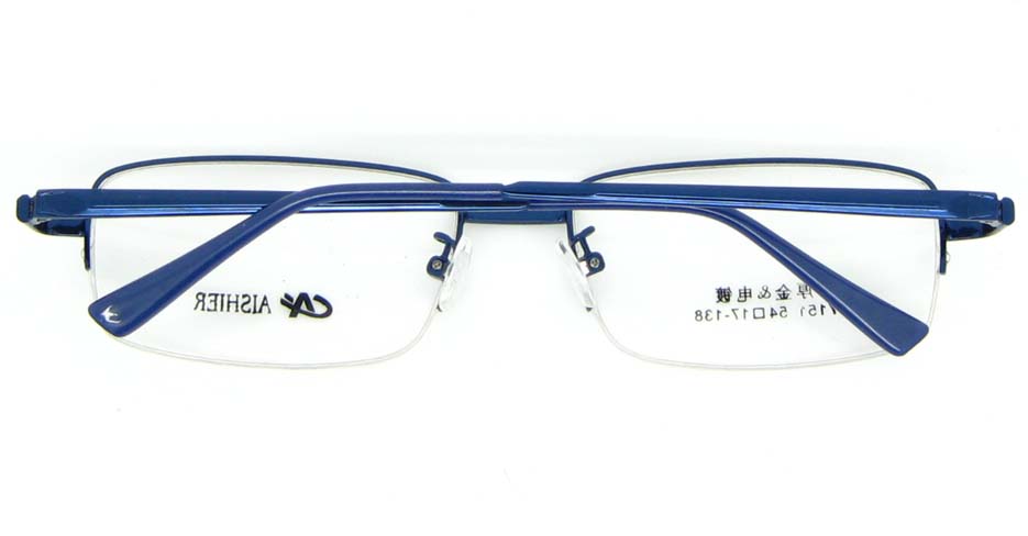 blue metal Rectangular glasses frame  WKY-ASR7151-L