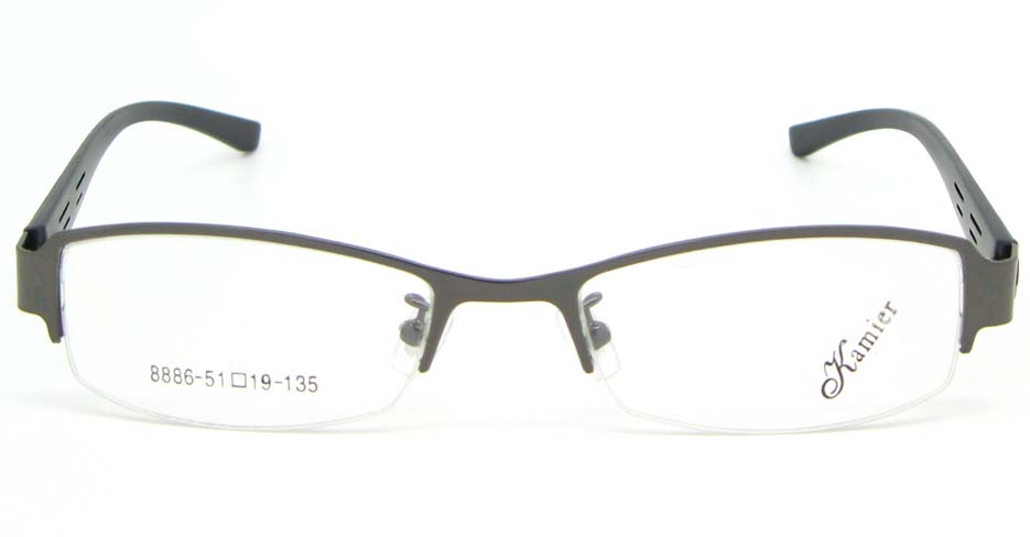 black with gun blend Rectangular glasses frame WKY-KM8886-Q