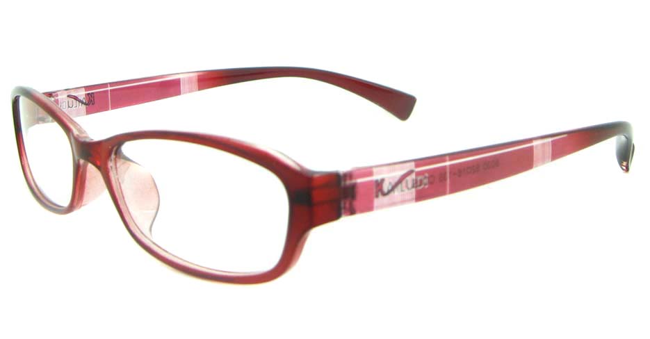 red oval tr90 glasses frame YL-KDL8030-C5