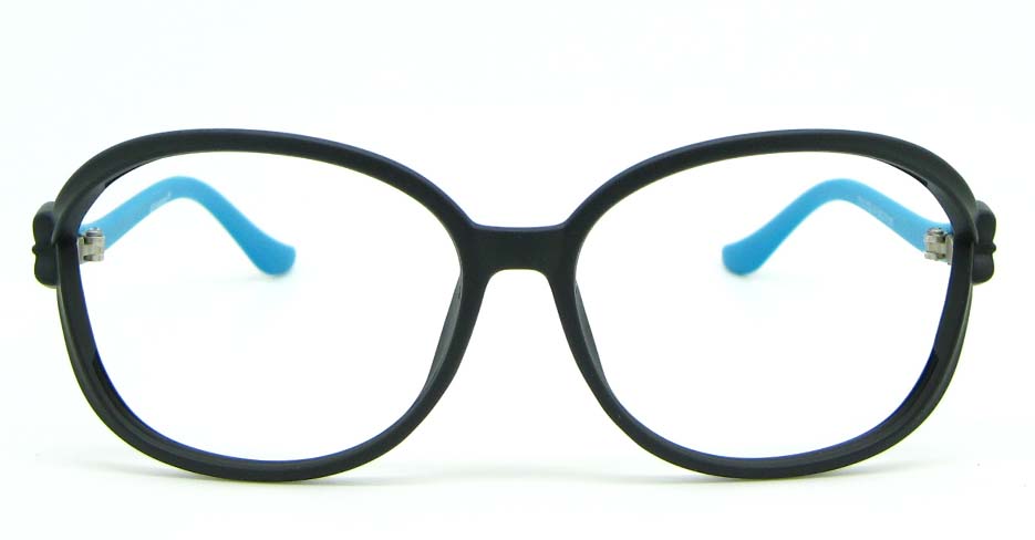 blue blend oval glasses frame HL-1014