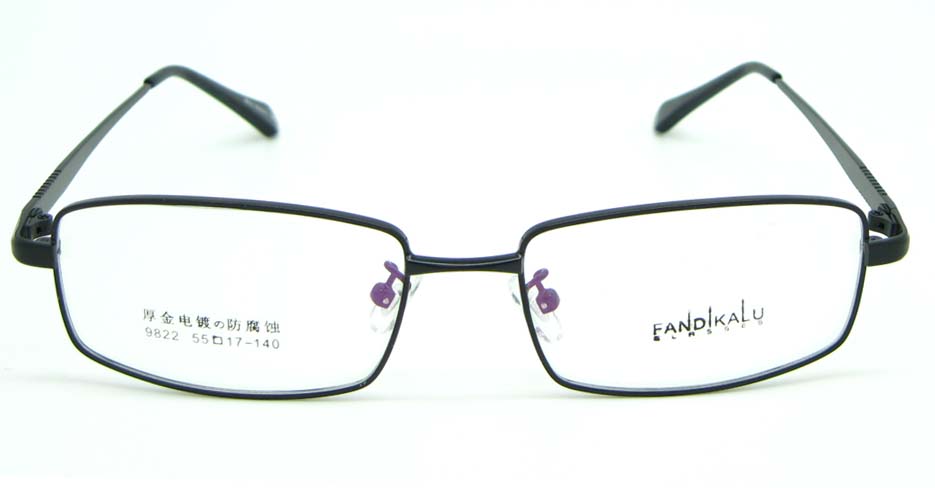 Black metal Rectangular glasses frame JNY-FKL9822-HS