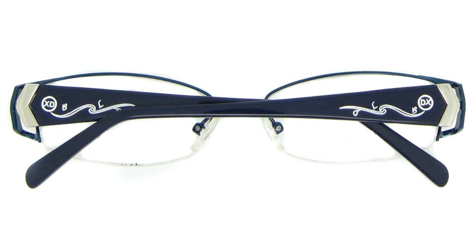 black with blue blend rectangular glasses frame WKY-XDBL6867-L