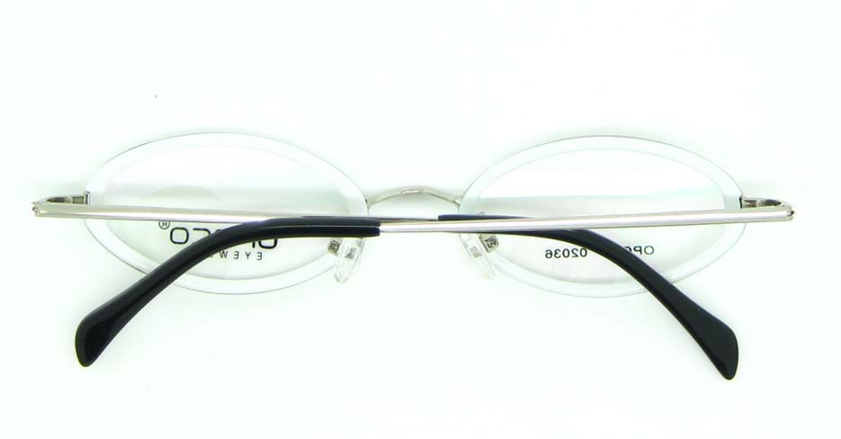 silver blend round glasses frame JNY-02036-BS